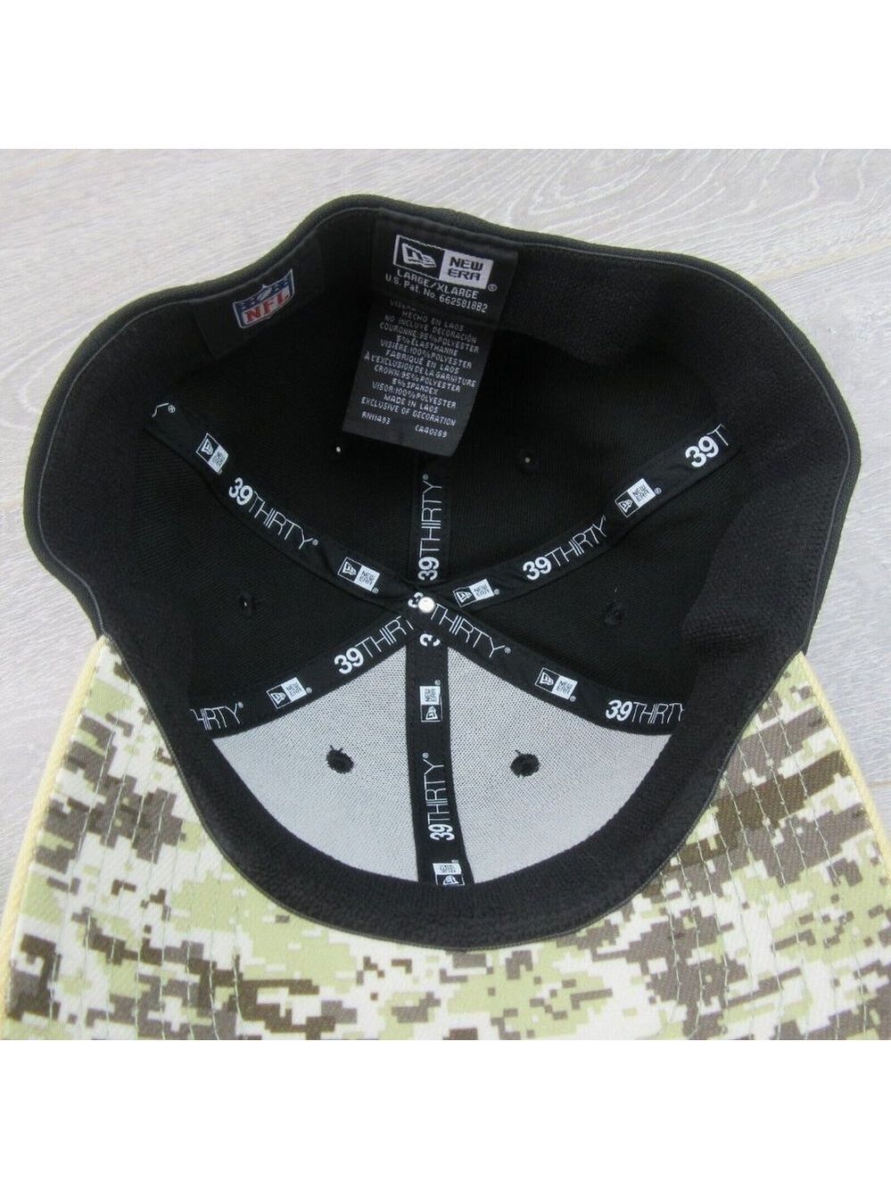 New Era 39THIRTY New Orleans Saints Salute To Service Hat Cap Size Large XL NEW - Picture 8 of 11
